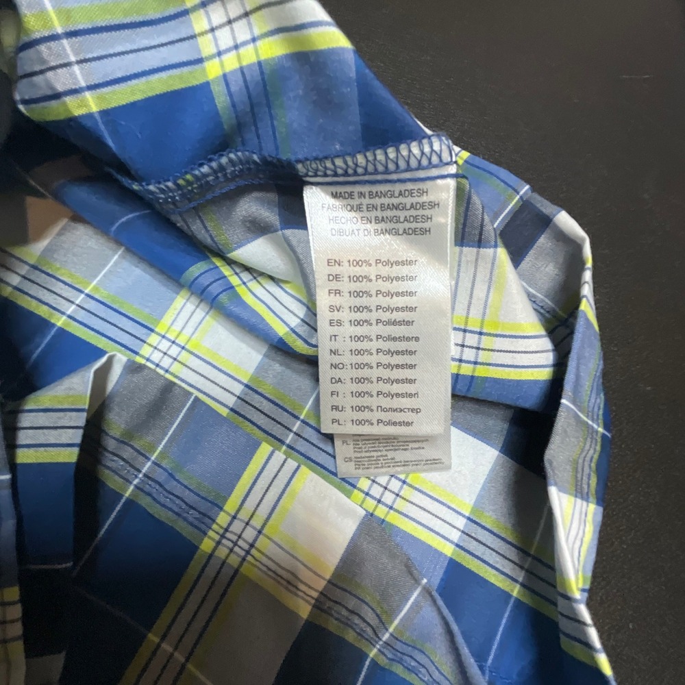 McKINLEY Mens Blue Plaid Short Sleeve Dry-Plus Hiking Button Up Shirt Size S - Picture 9 of 10